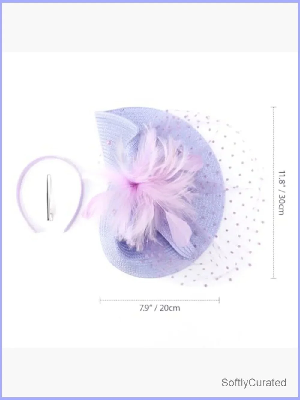 Women's Flower Fascinator Hat with Headband and Clip for Tea Parties Weddings